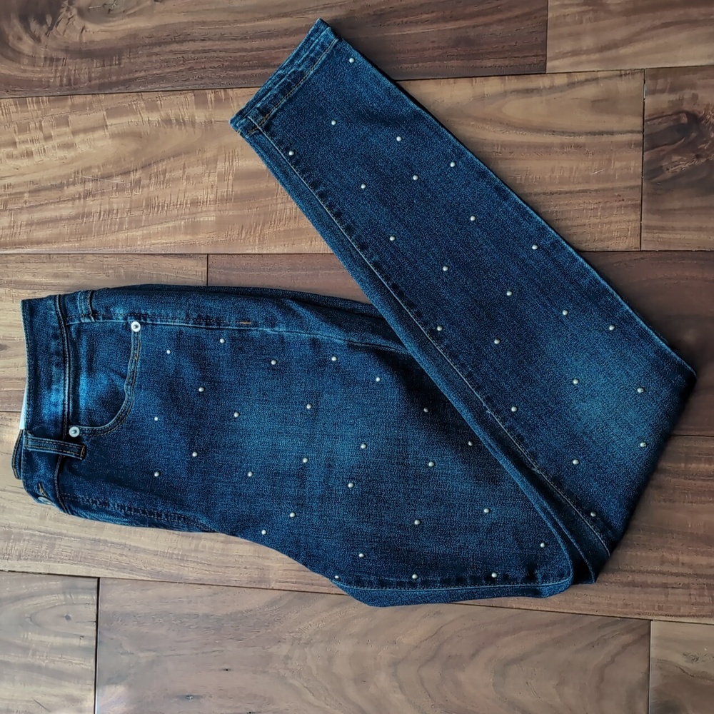 I.N.C. International Studded High Rise Skinny Jeans Size 8 / 29 Nwt ❤️